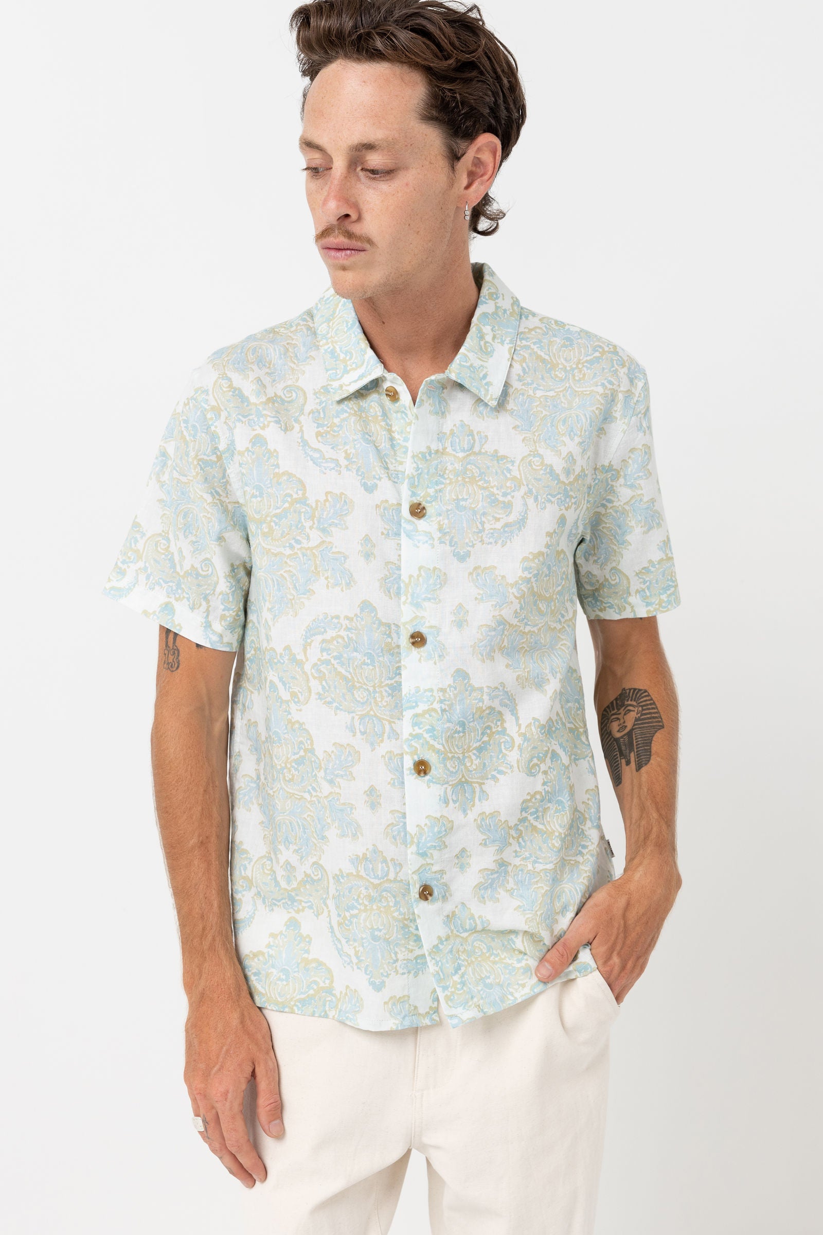 paisley short sleeve shirt