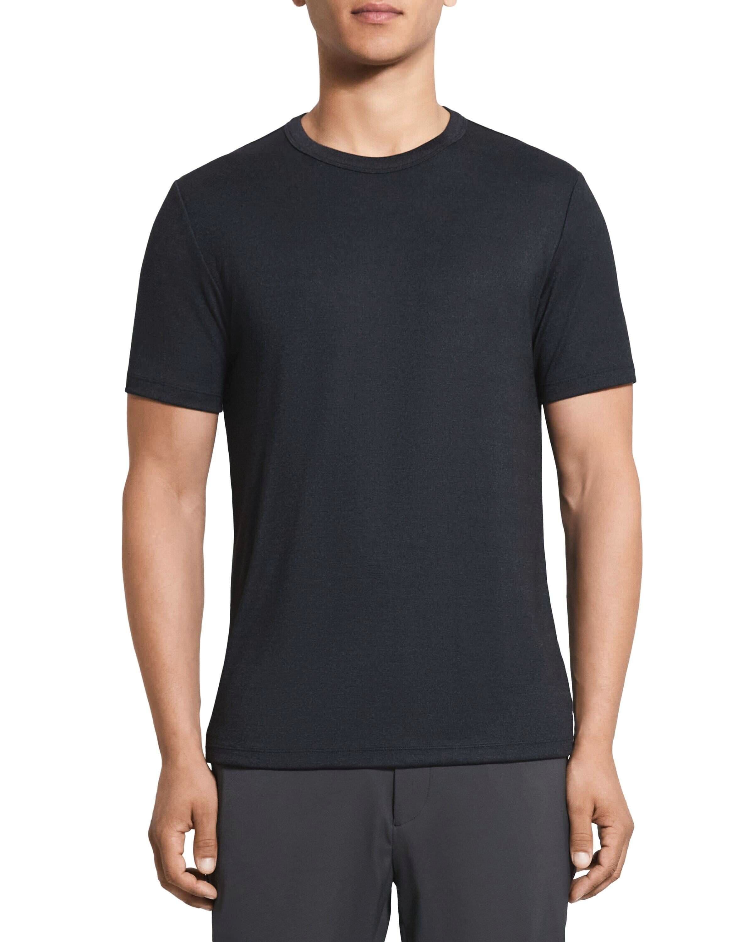 Essential Short Sleeve Tee in Anemone Modal Jersey Black Multi