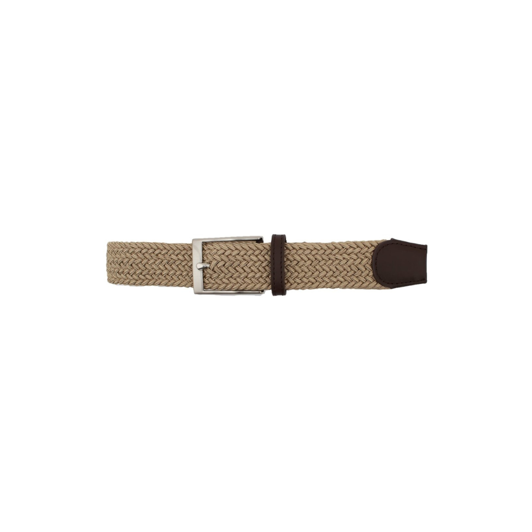 Braided Web Belt Khaki/Brown