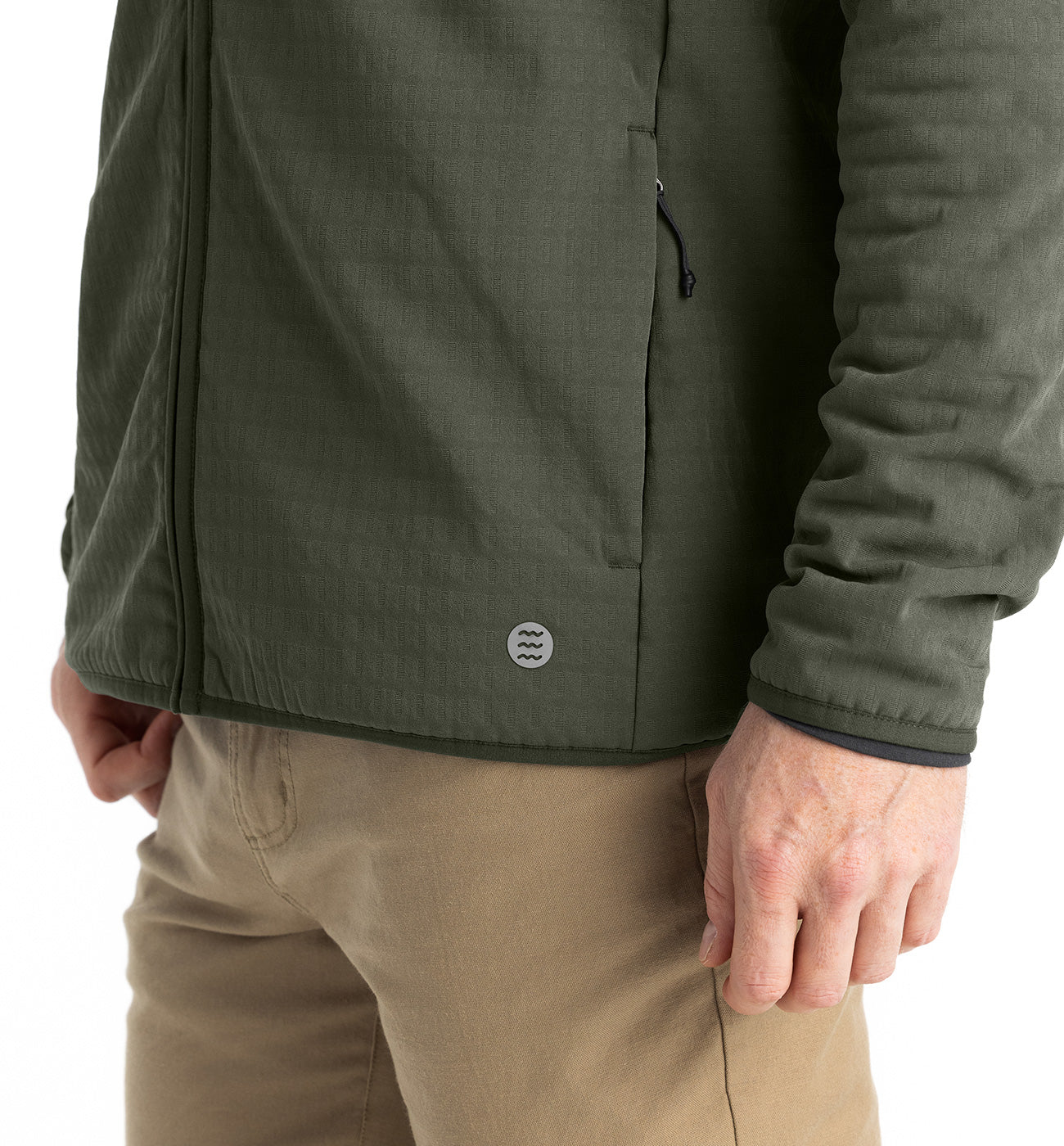 Gridback Fleece Jacket Dark Olive