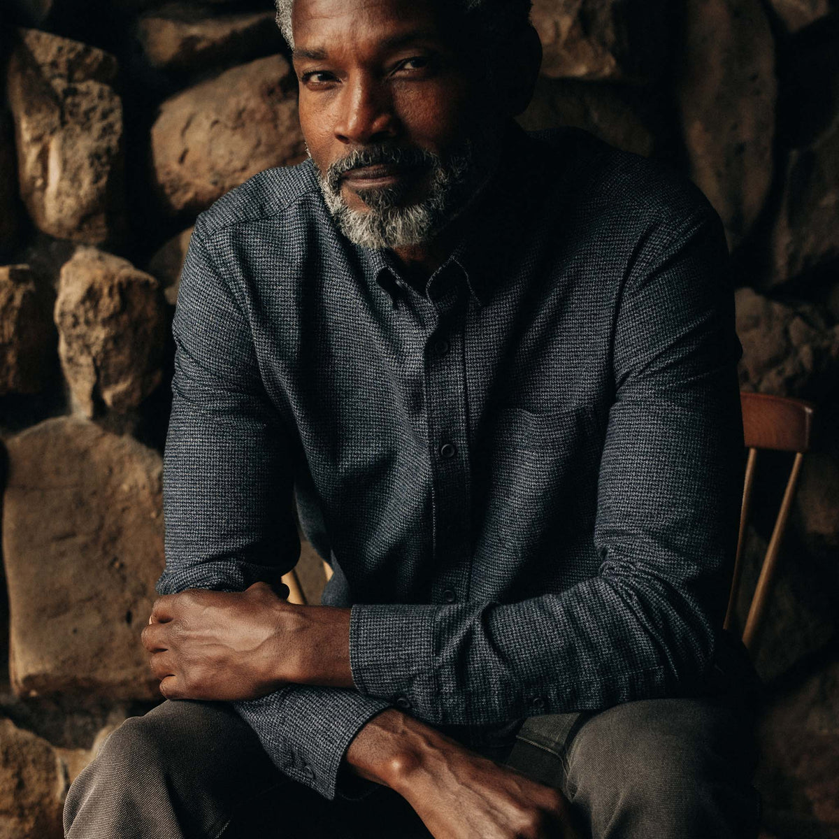 The Jack Long Sleeve Oxford Shirt - Houndstooth