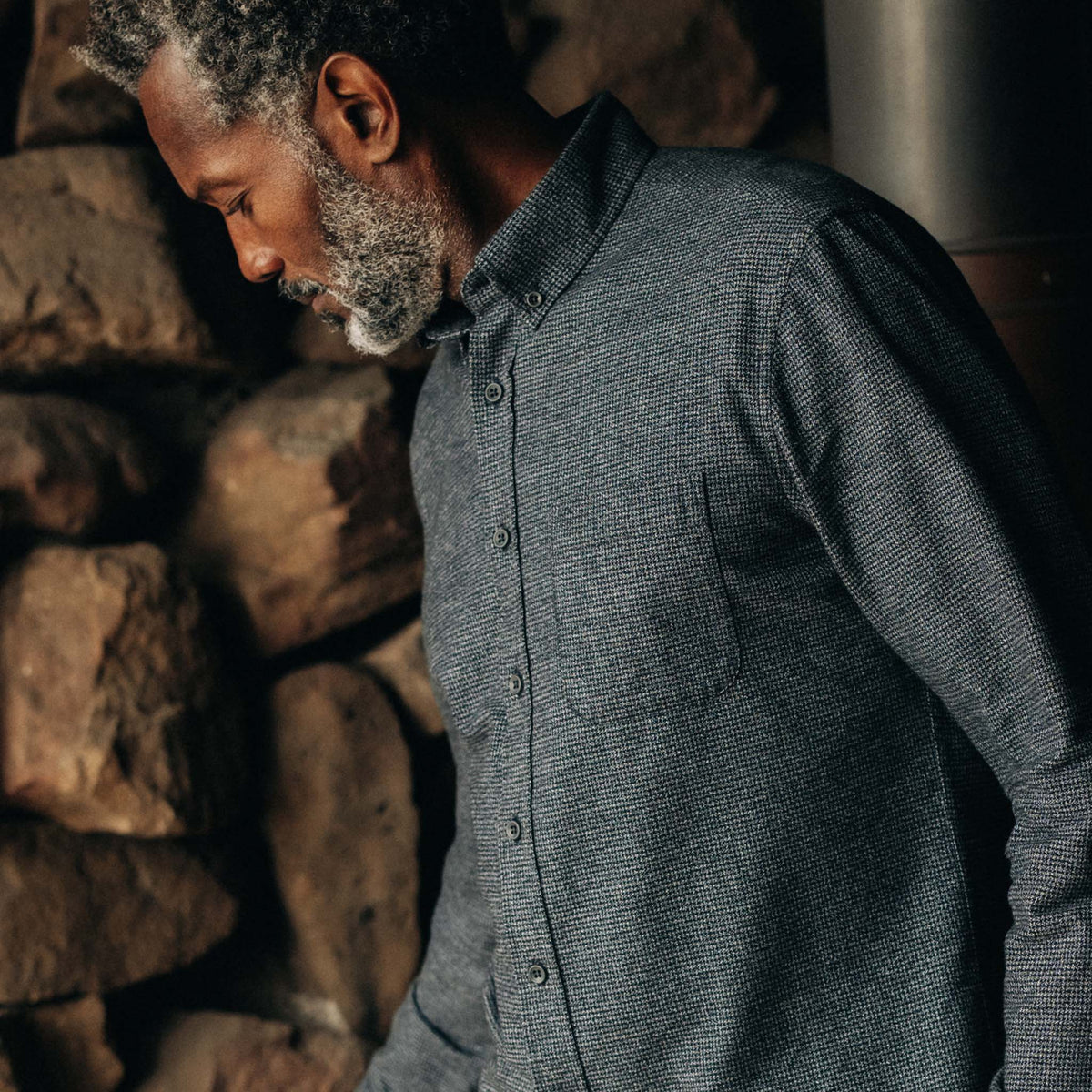 The Jack Long Sleeve Oxford Shirt - Houndstooth