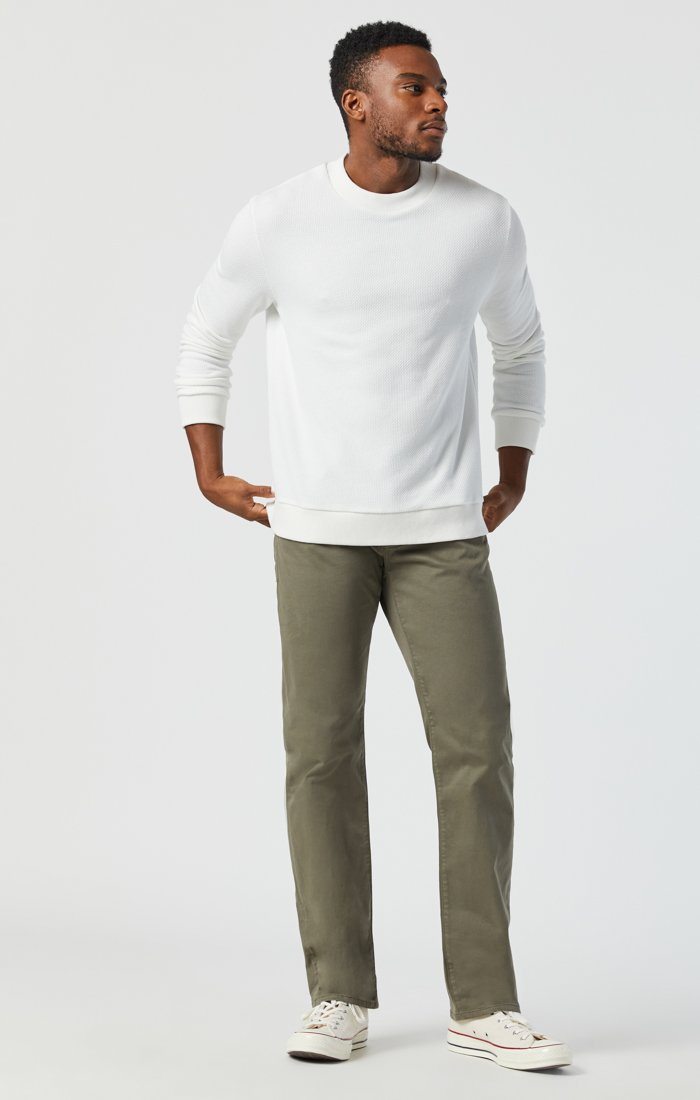 Zach Twill Pants in Dusty Olive