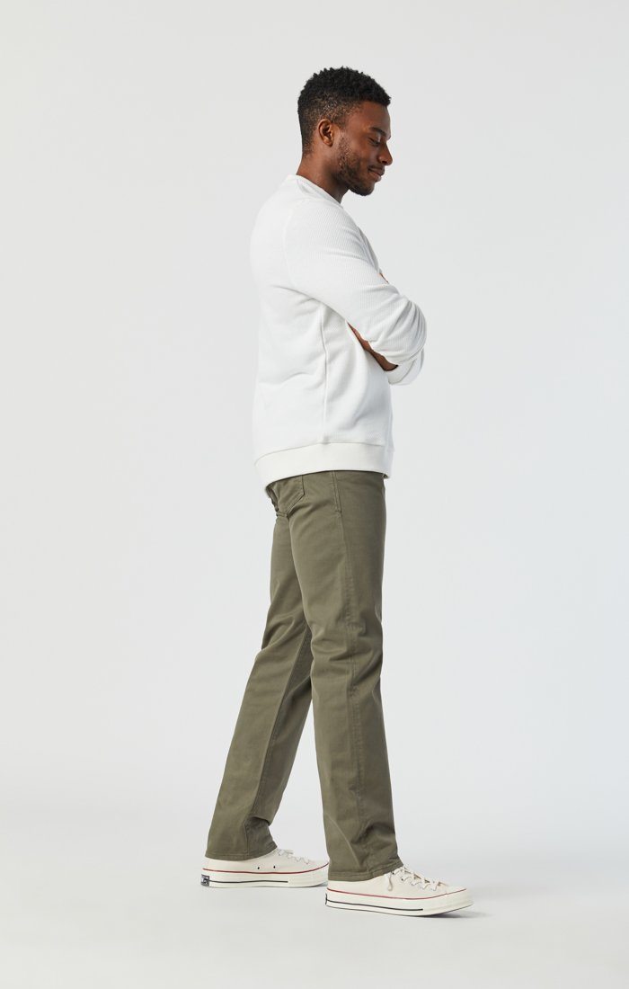 Zach Twill Pants in Dusty Olive