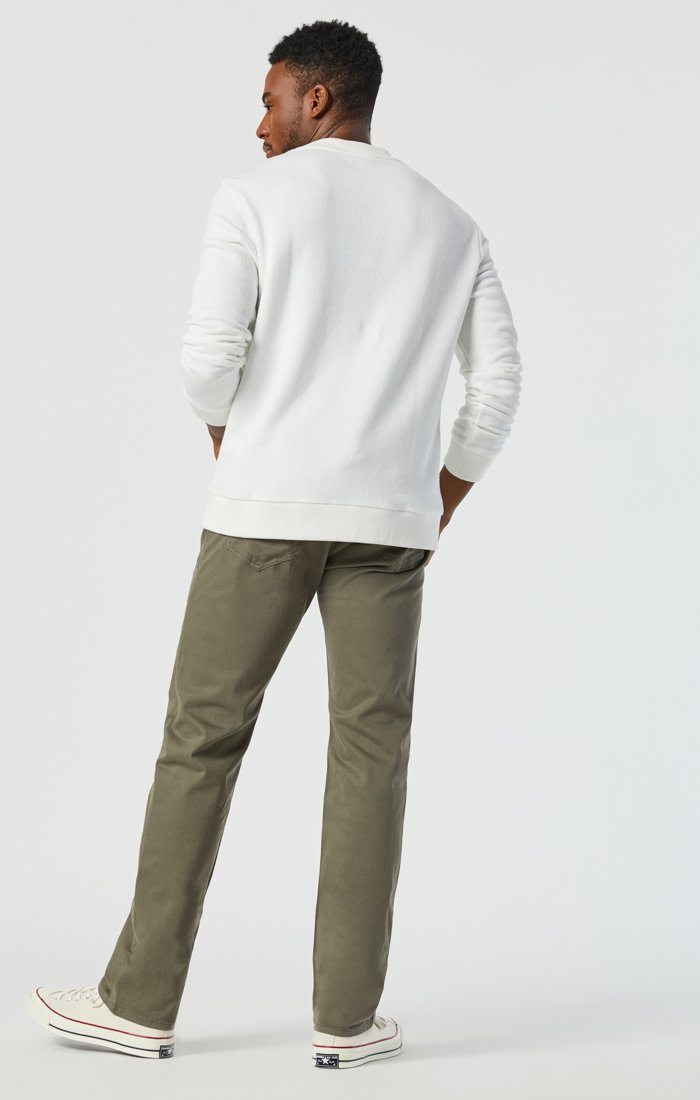 Zach Twill Pants in Dusty Olive