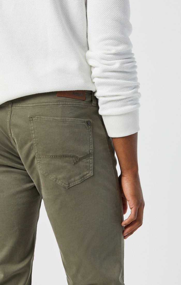 Zach Twill Pants in Dusty Olive