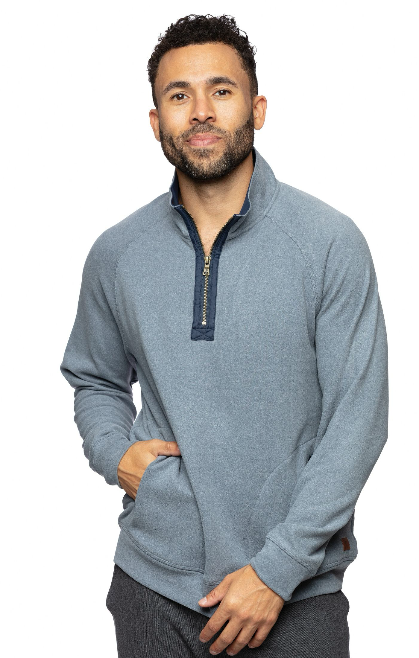 Maverick Quarter Zip Indigo