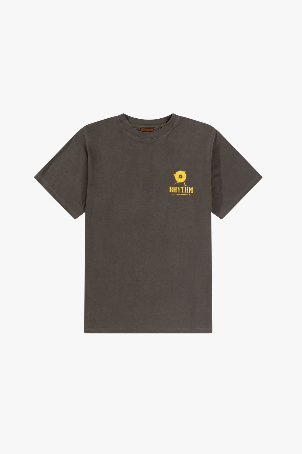 Record Vintage Short Sleeve T-Shirt Vintage Black