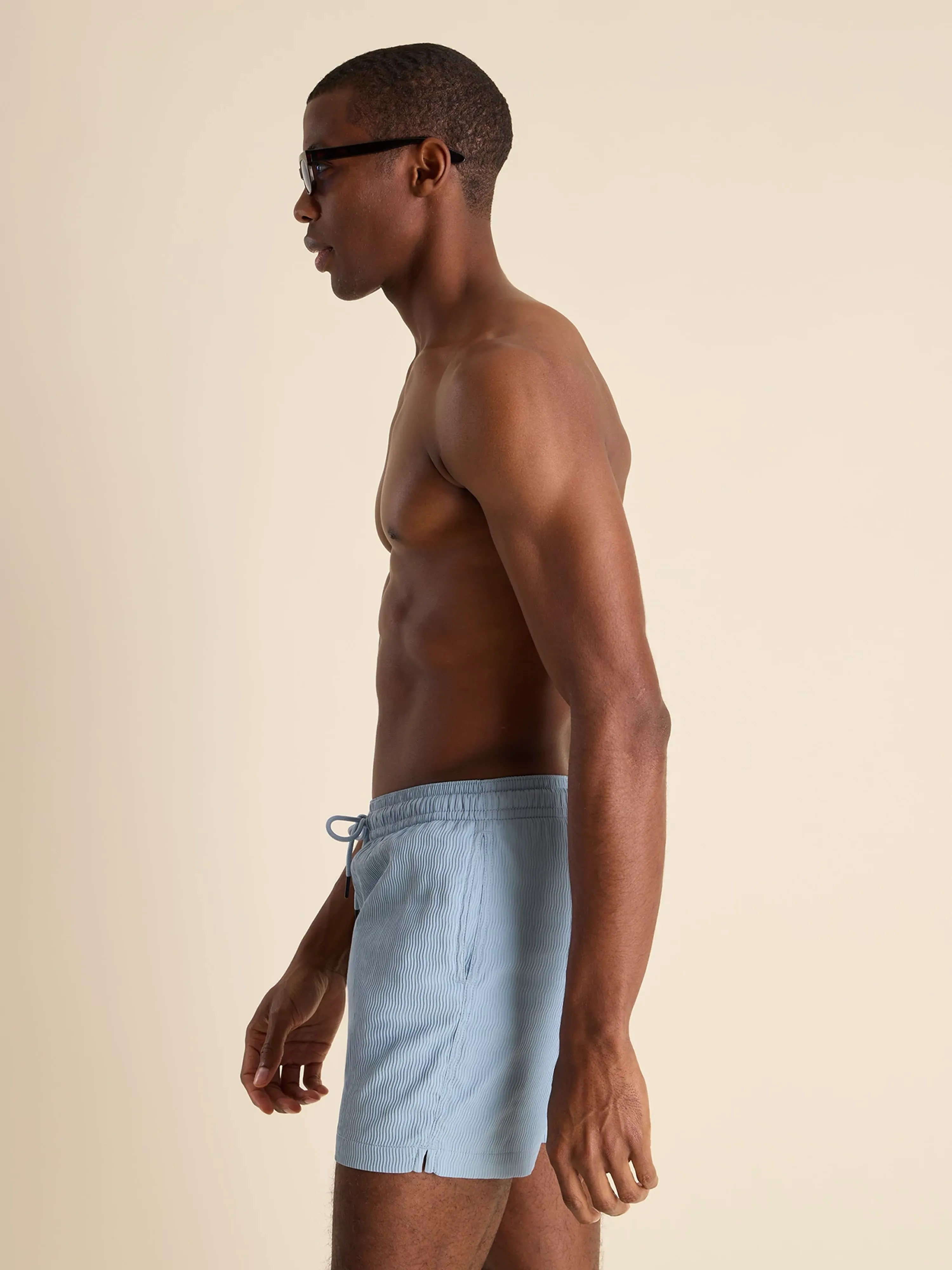 Textured Swim Shorts - 5.5" The Misty Breezes