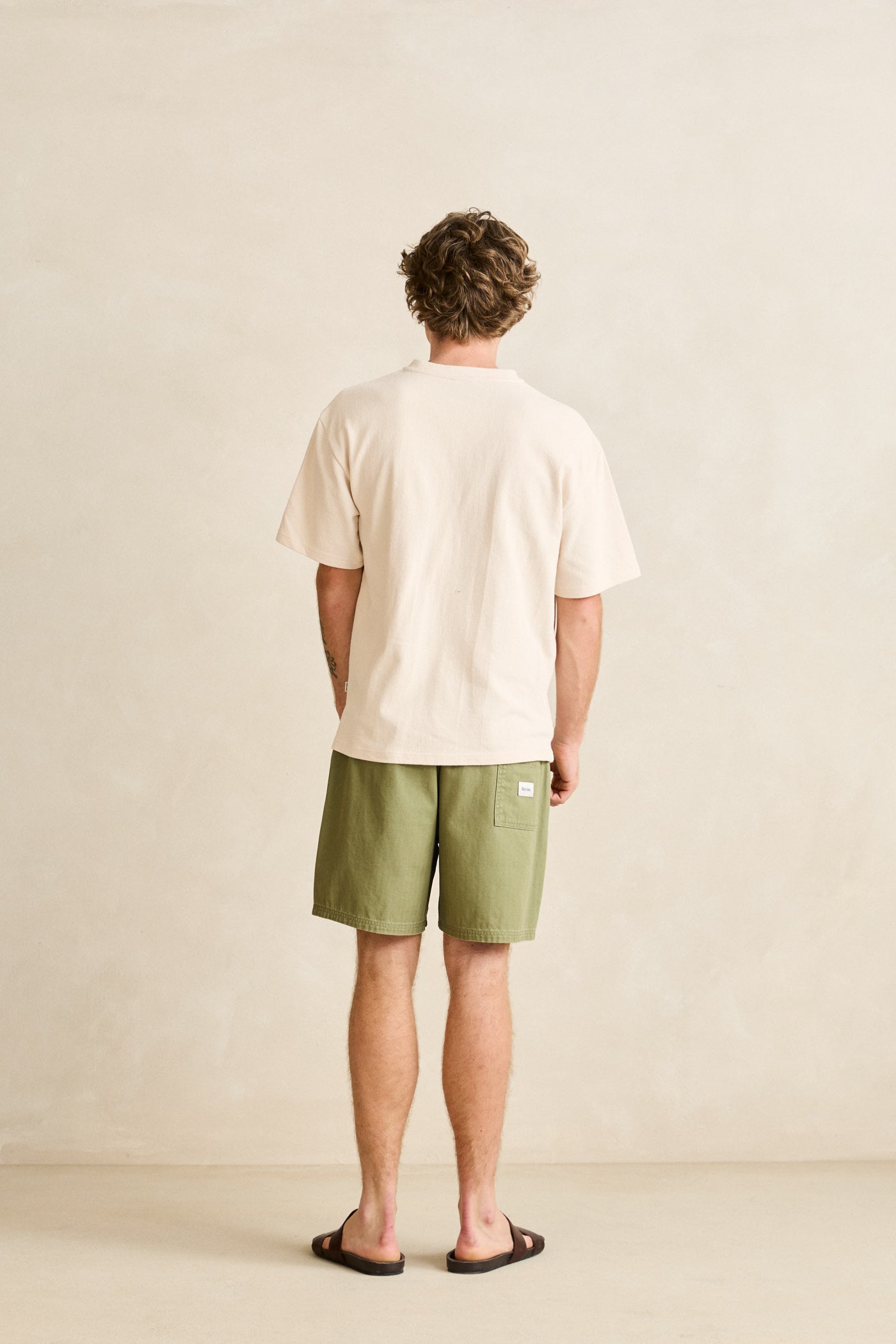 Vintage Jersey SS Henley Tee Natural