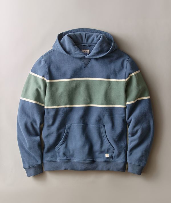 Relaxed Cloud 9 Fleece Hoodie Mood Indigo Colorblock