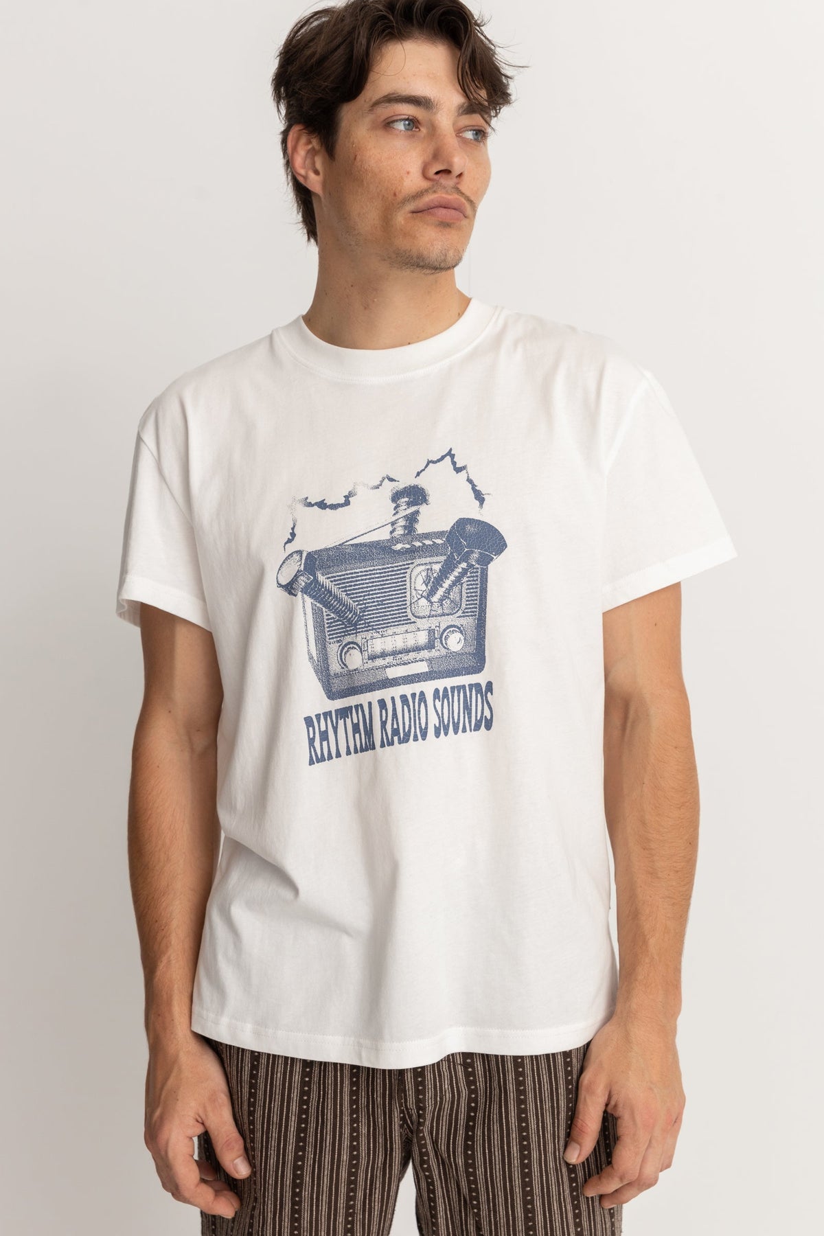 Radio Band T-Shirt Vintage White