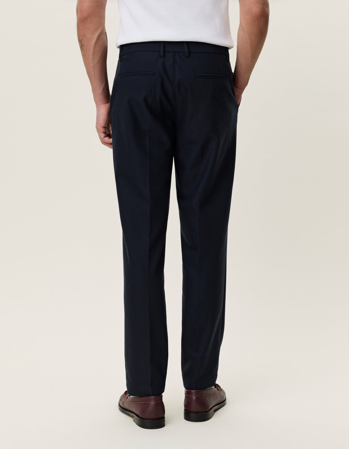 Brushed Twill Reg Suit Pants Dark Navy