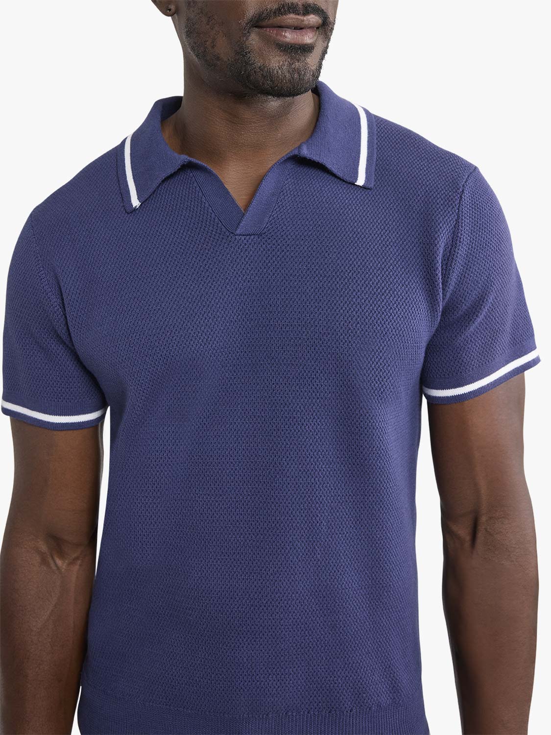 The Neptune Sweater Polo Navy