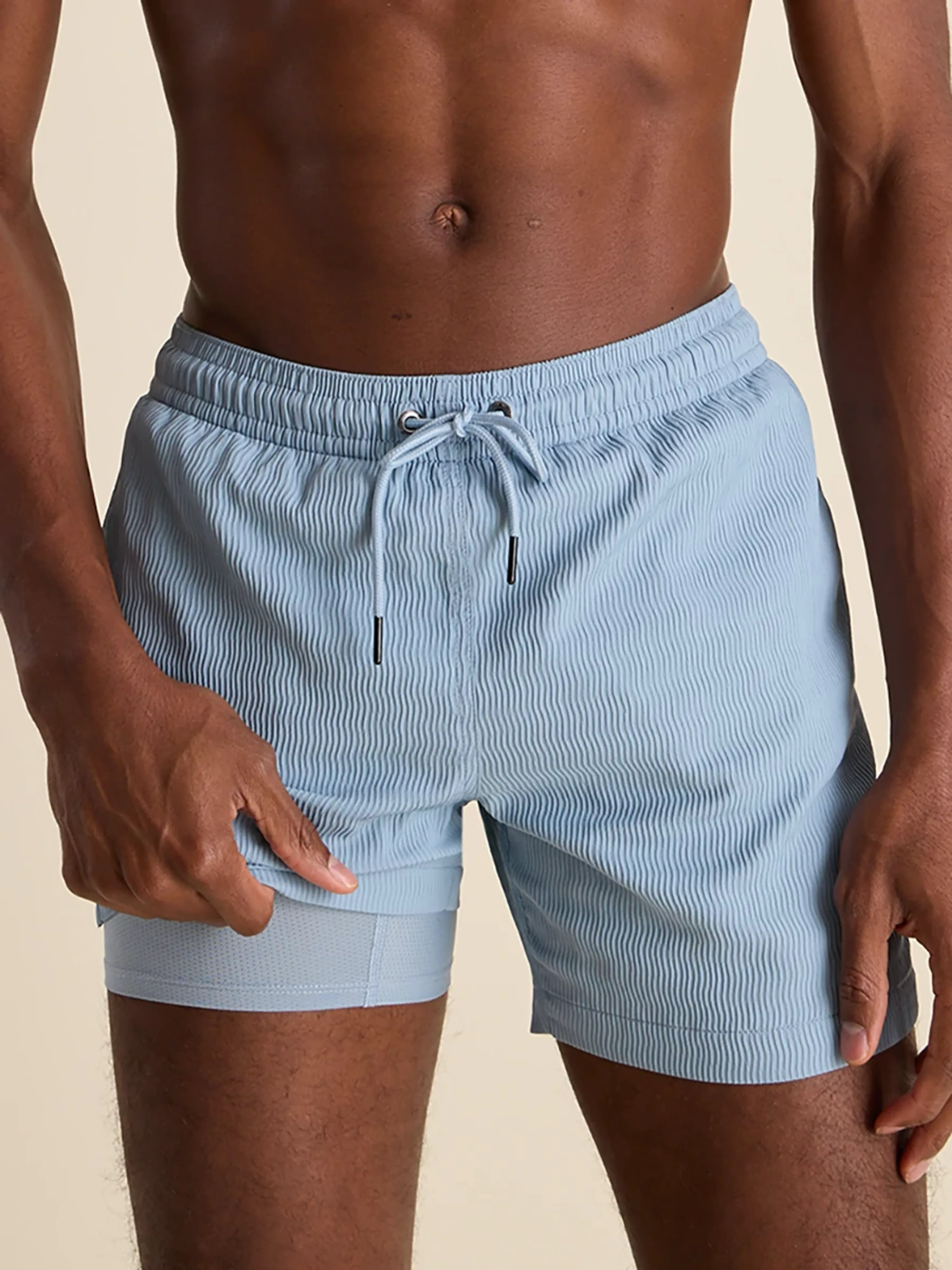 Textured Swim Shorts - 5.5" The Misty Breezes