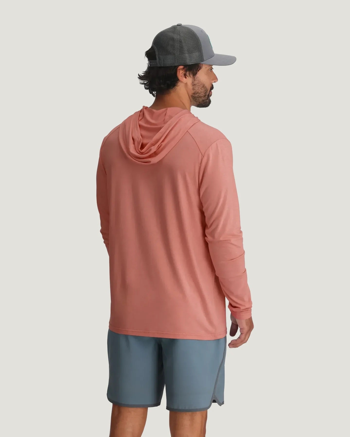 Bamboo Shade Hoodie Heather Red Clay