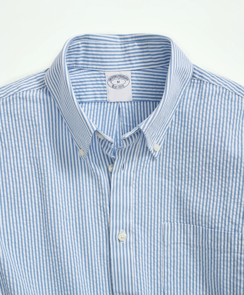 SPT Seersucker Stripe Regular Blue Stripe