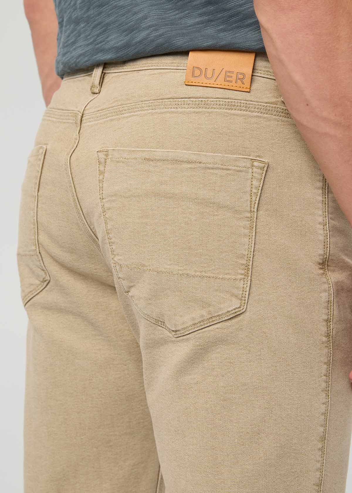 Stretch Canvas Loose Taper Pant Tan