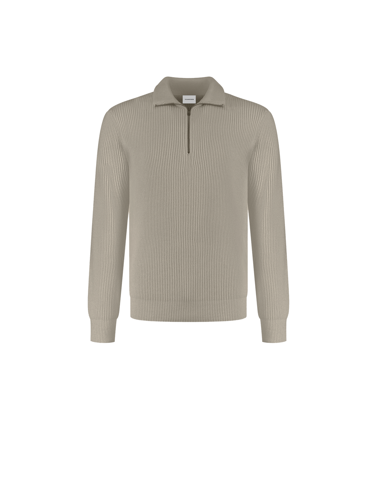Harrison Ribbed Quarter Zip Vintage Khaki