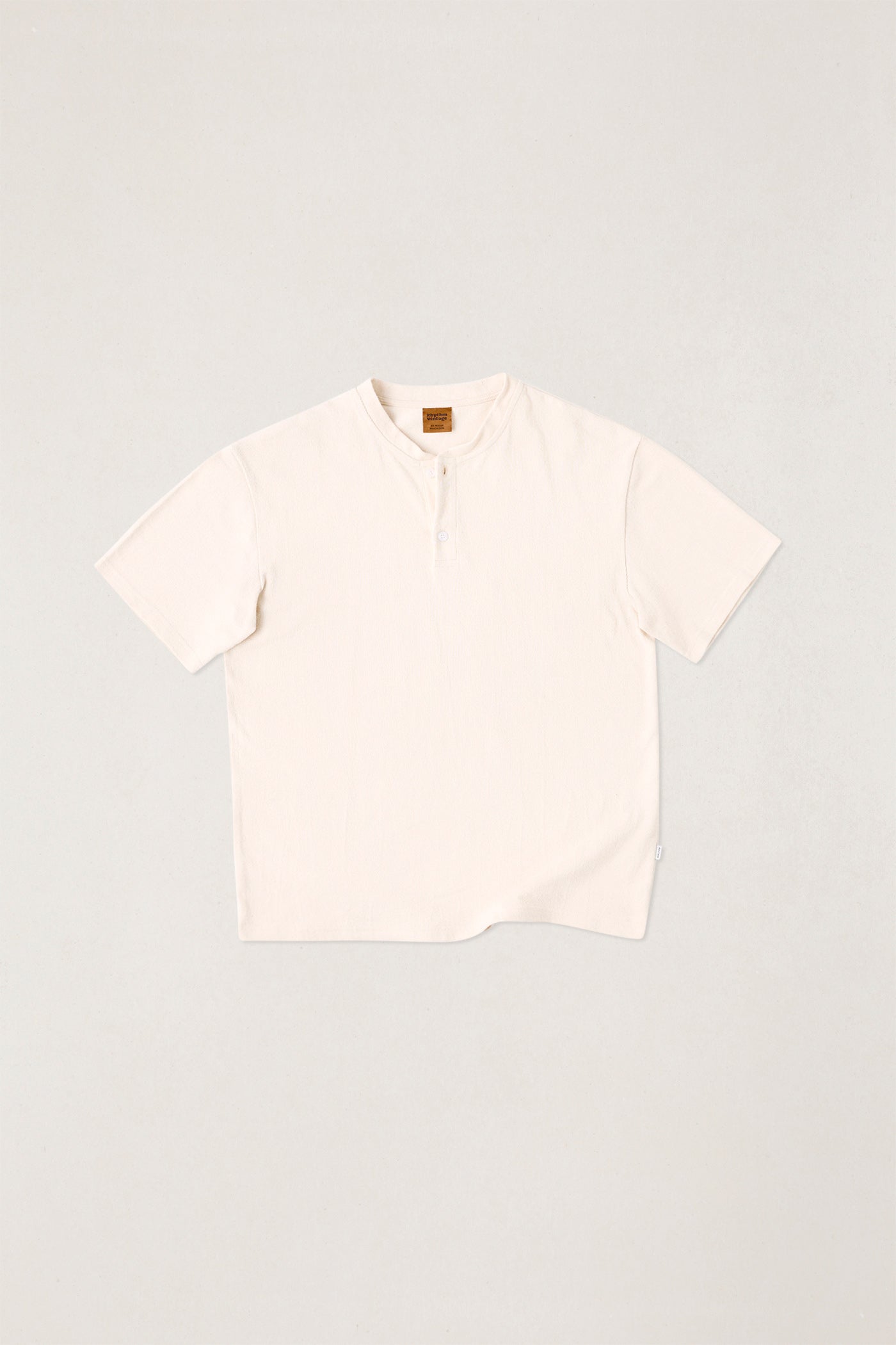 Vintage Jersey SS Henley Tee Natural