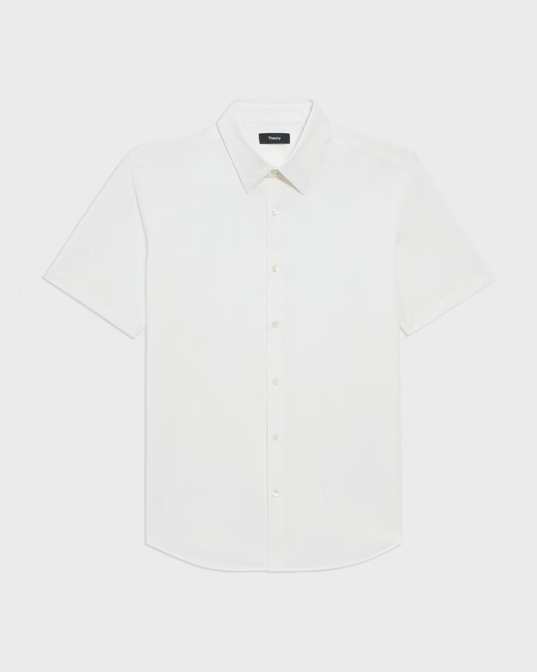 Irving Sylvain Structure Short Sleeve Shirt White