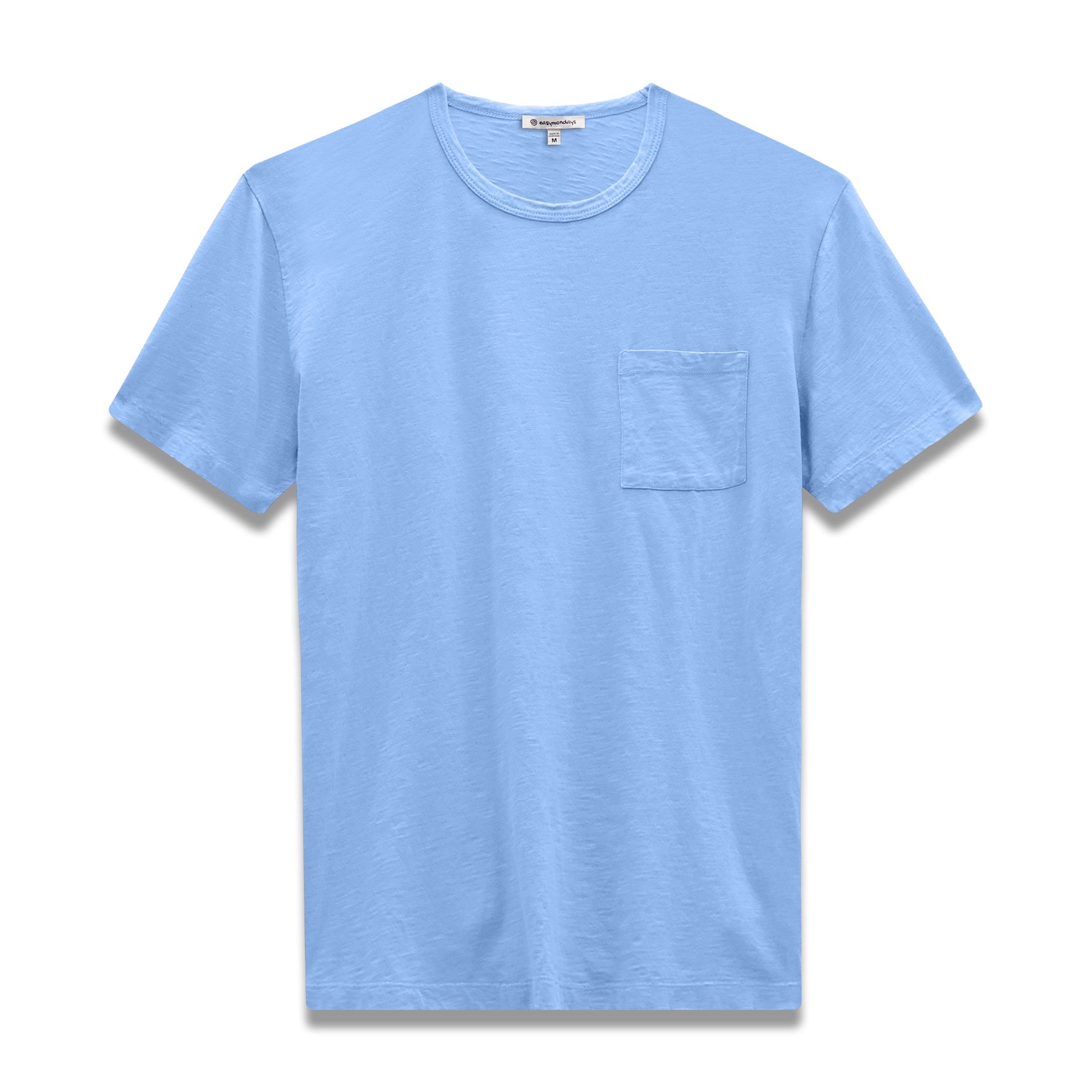Slub Cotton T-Shirt Washed Blue