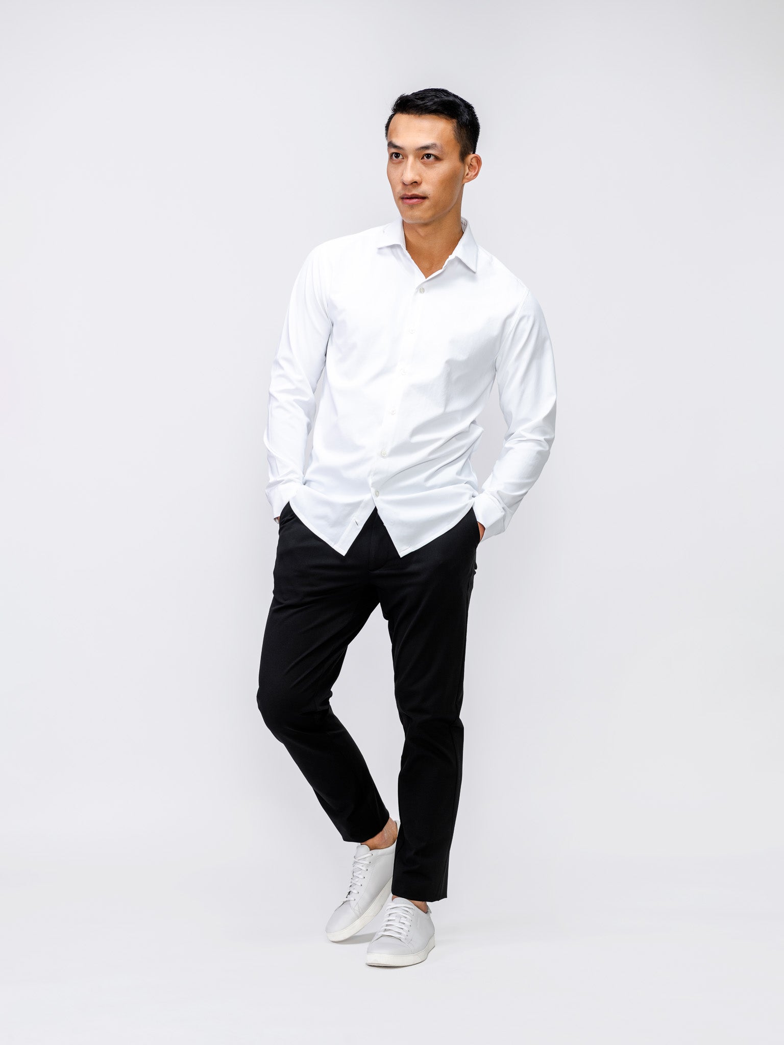 Aero Zero Dress Shirt White