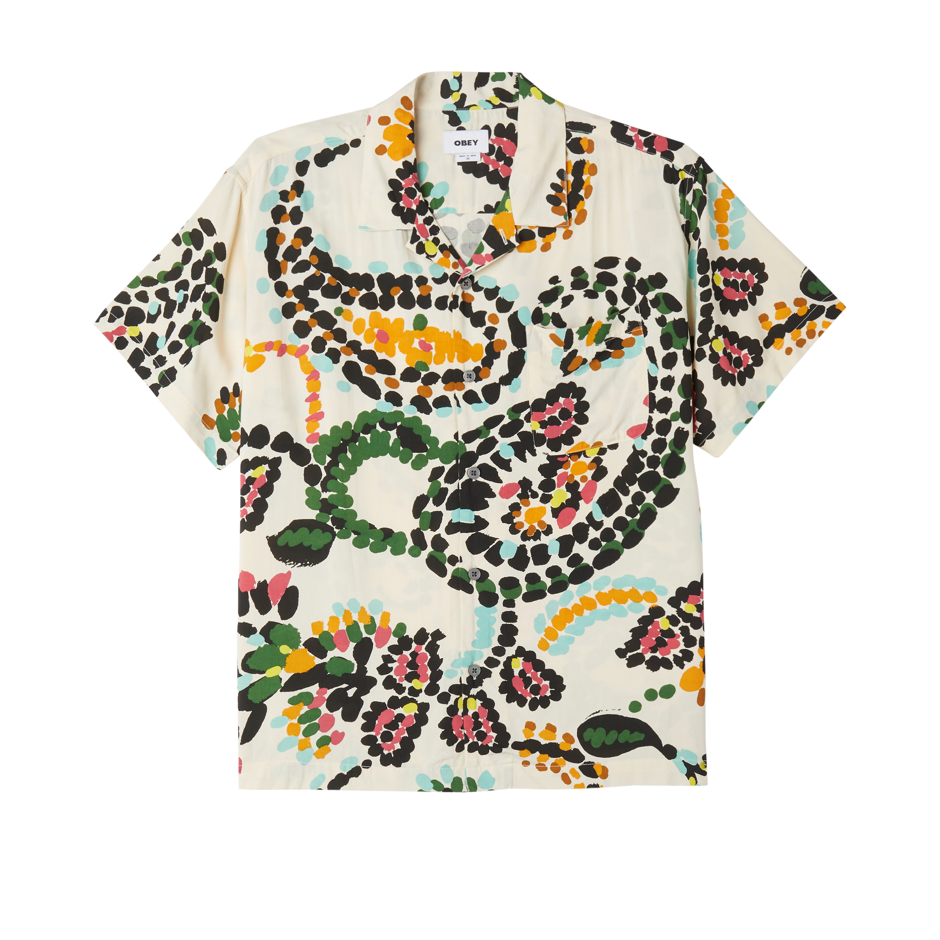 Paisley Dots Woven Shirt White Smoke