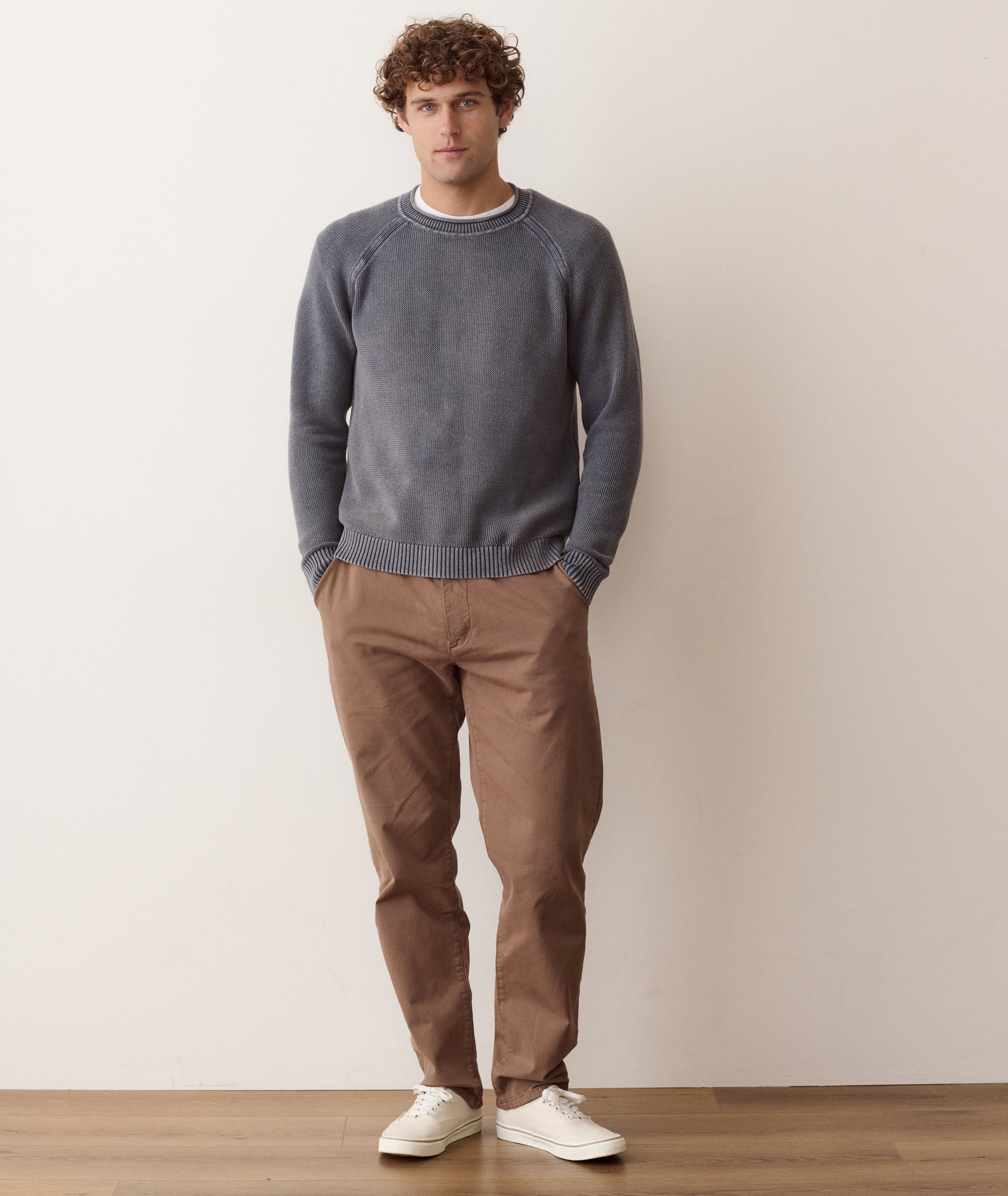 Garment Dyed Roll Neck Sweater Mood Indigo