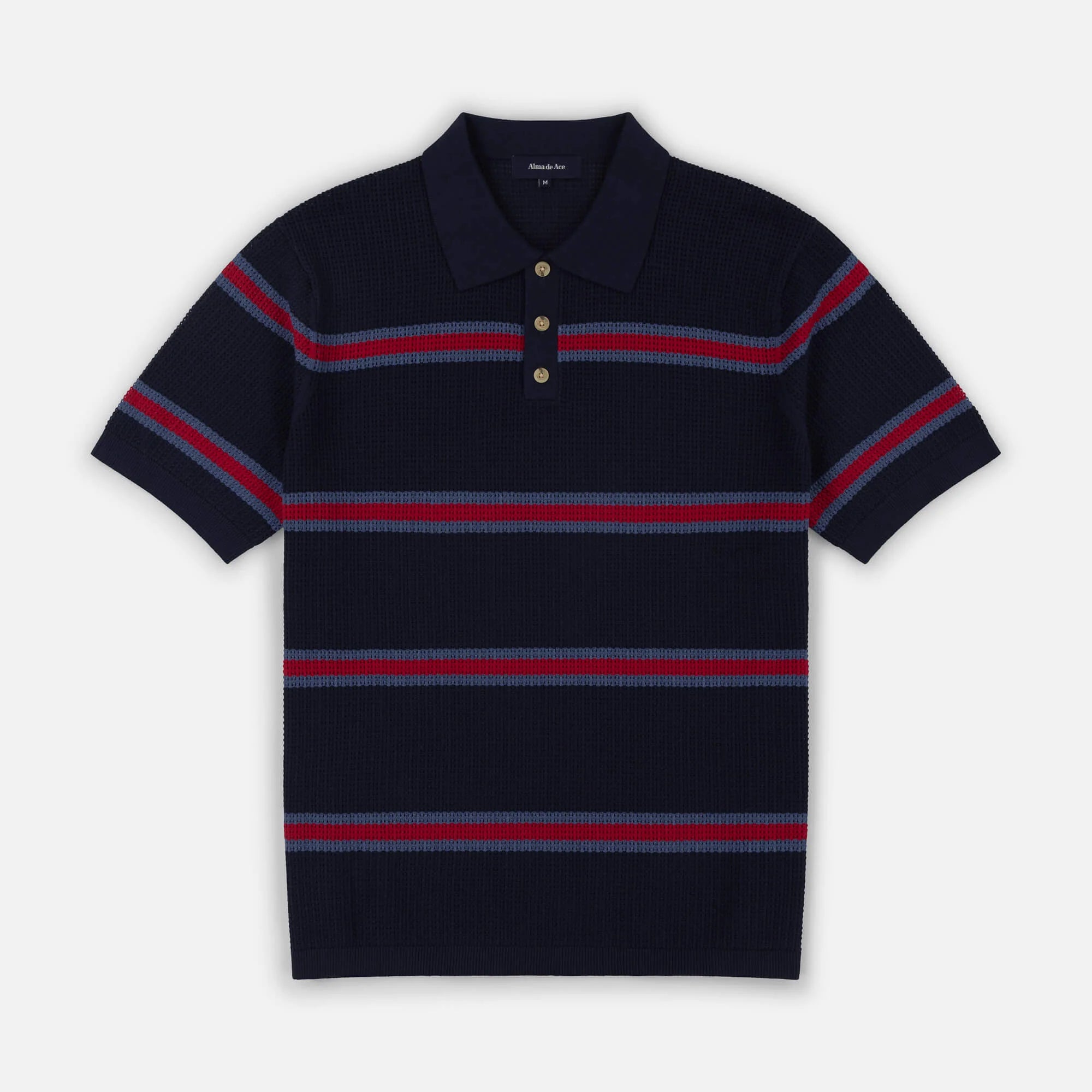 Venta Knitted Polo Blue