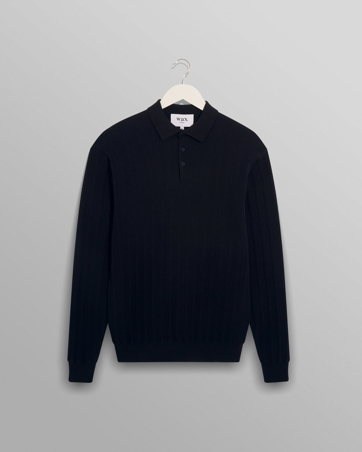 Vertical Knit Oban Polo Navy