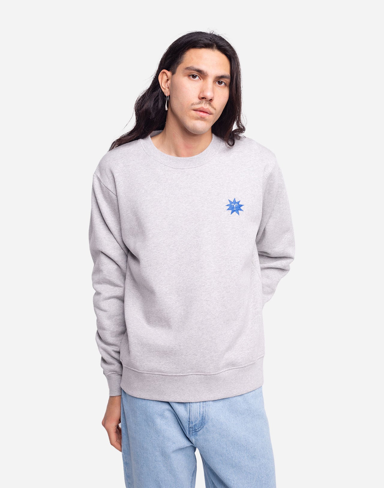 Night Bird Crewneck Gris Chine