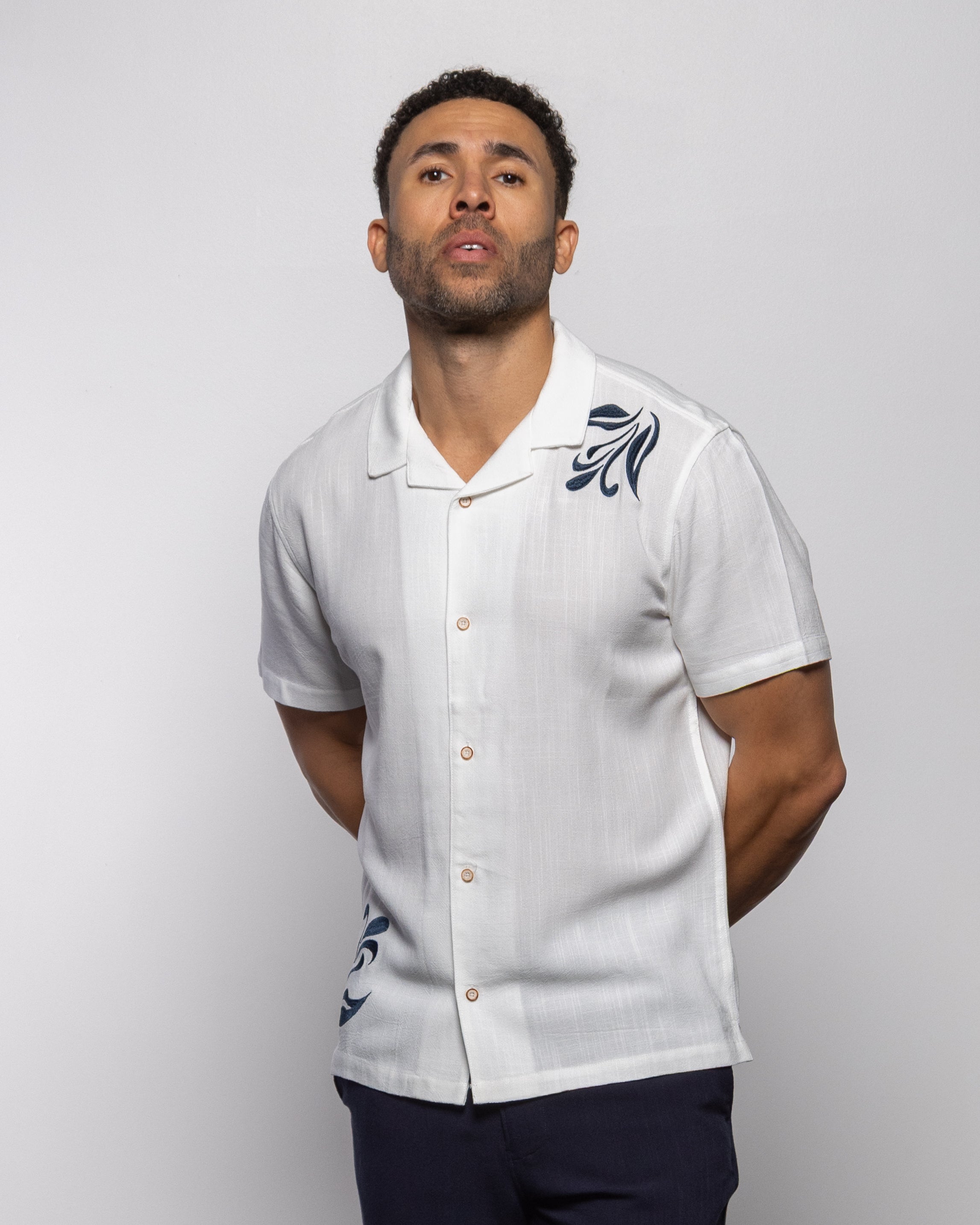 Monaco Camp Shirt Summer White