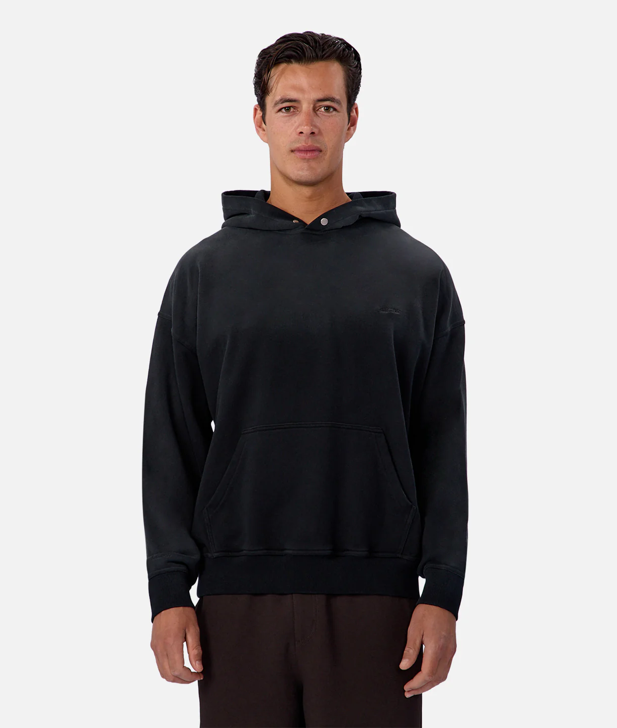 The Sandblast Hoodie Washed Black