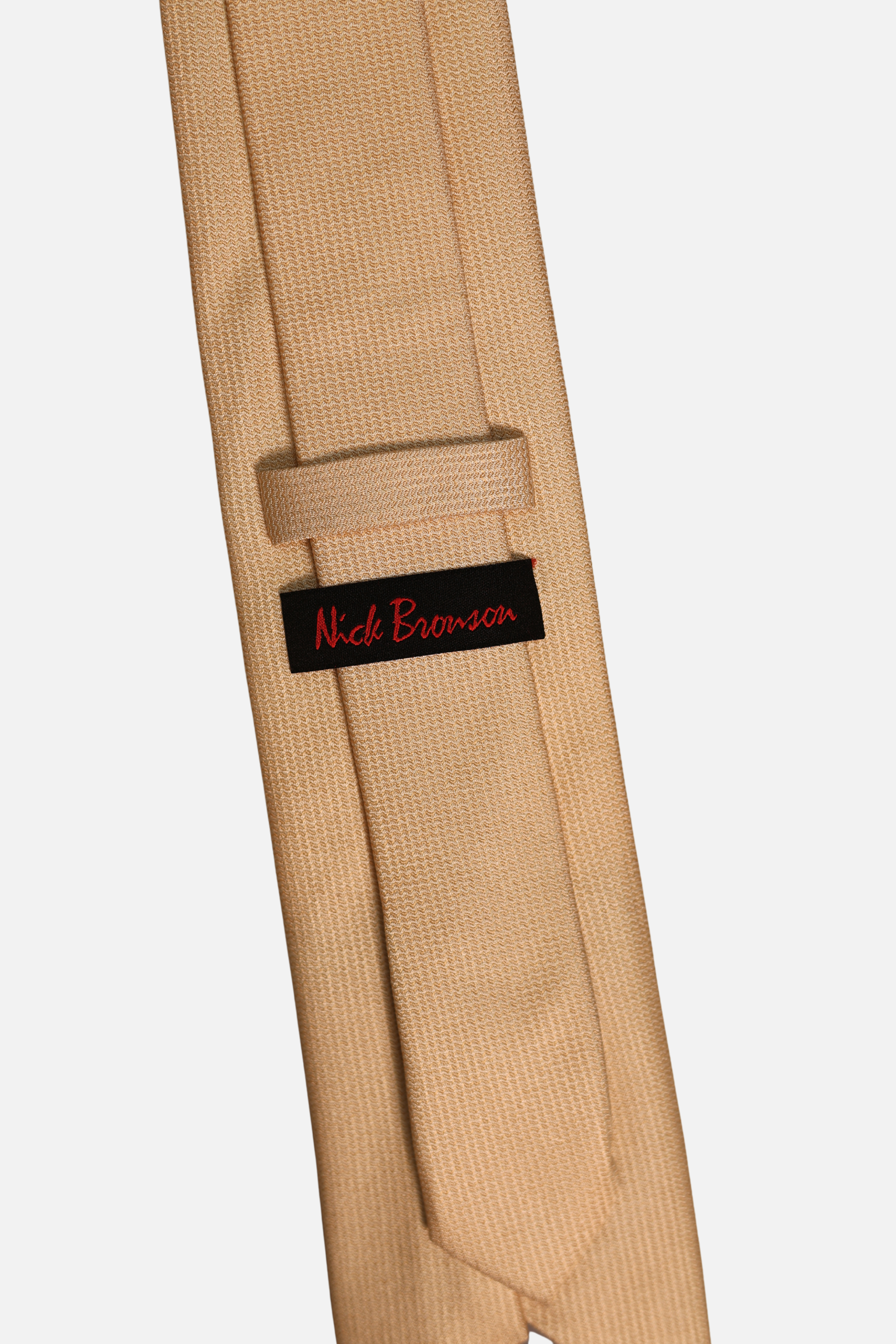 Tan Silk Woven Textured Tie
