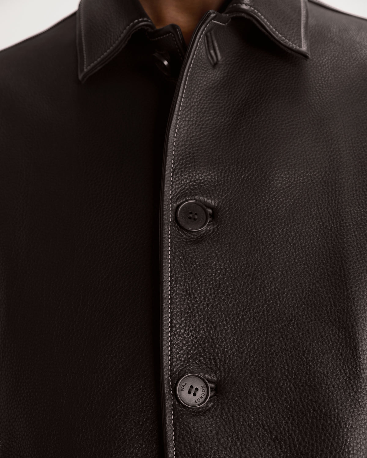 Fitzroy Flight Jacket in Leather Dark Brown