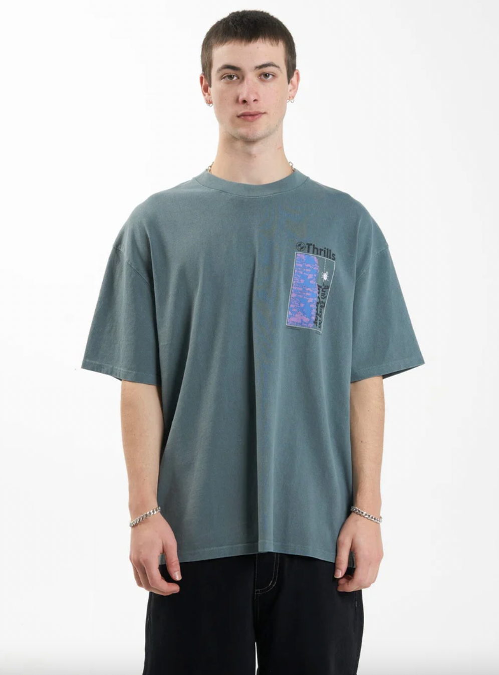 In Order Oversized Tee Stormy Sea