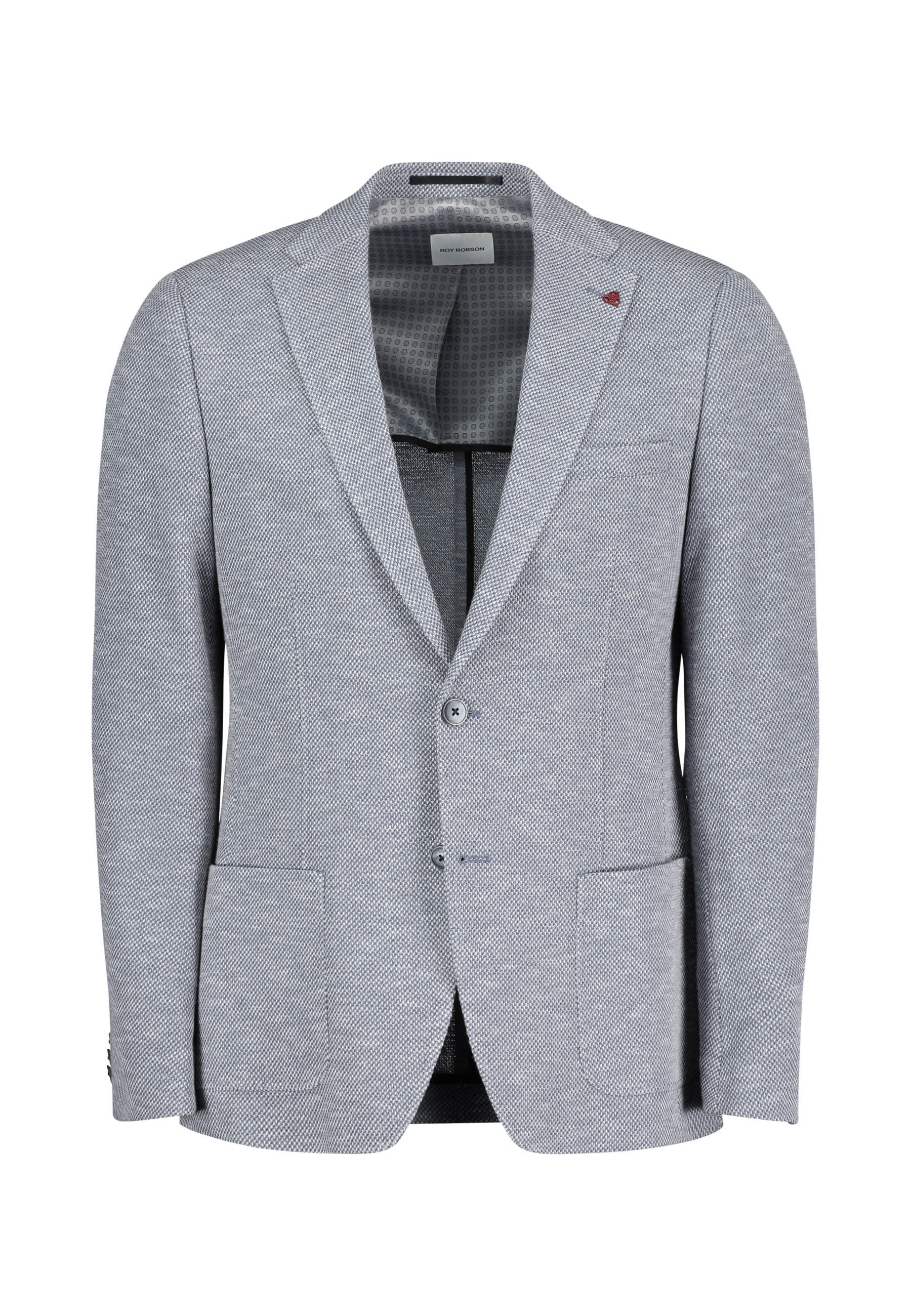 Textured Jersey Blazer Light Blue