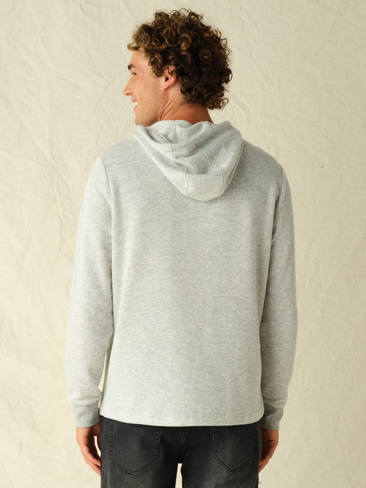 Tailwind Textured Hoodie in Heather Grey