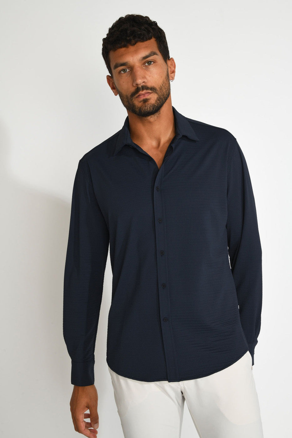 Jean Trieste Long Sleeve Shirt Navy