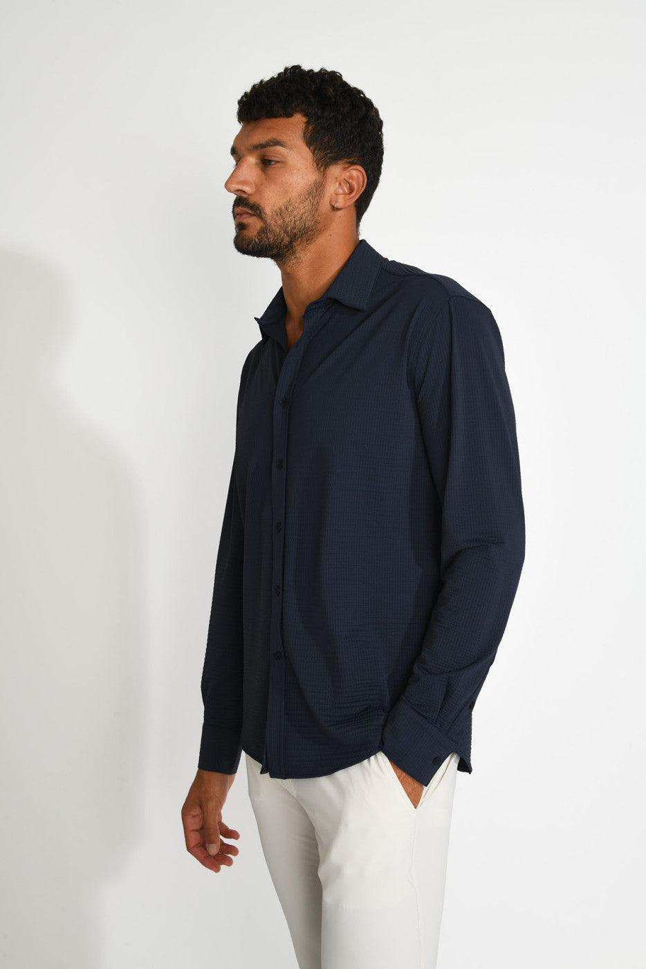 Jean Trieste Long Sleeve Shirt Navy