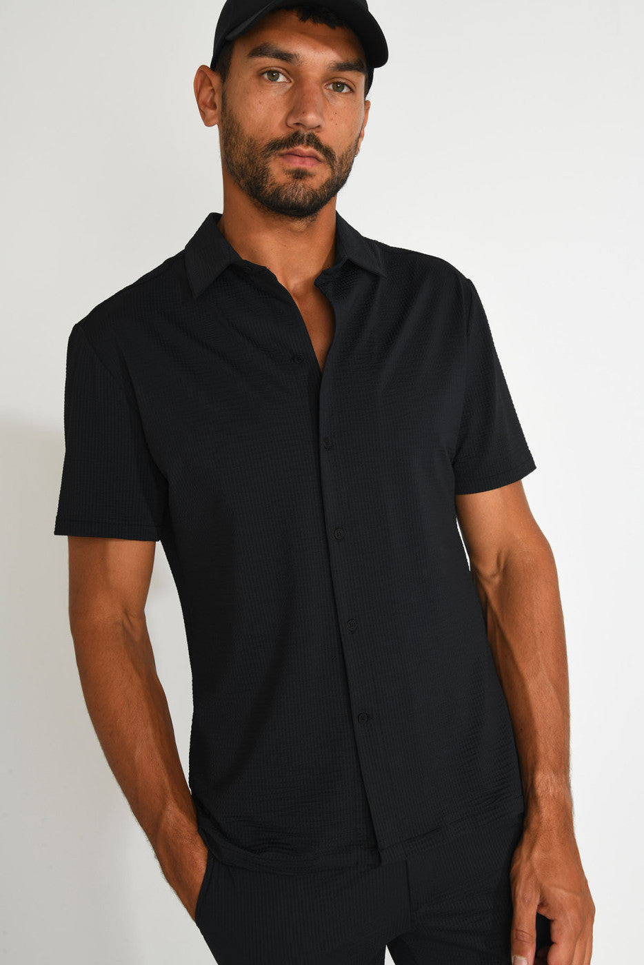 Stefano Trieste Short Sleeve Shirt Black