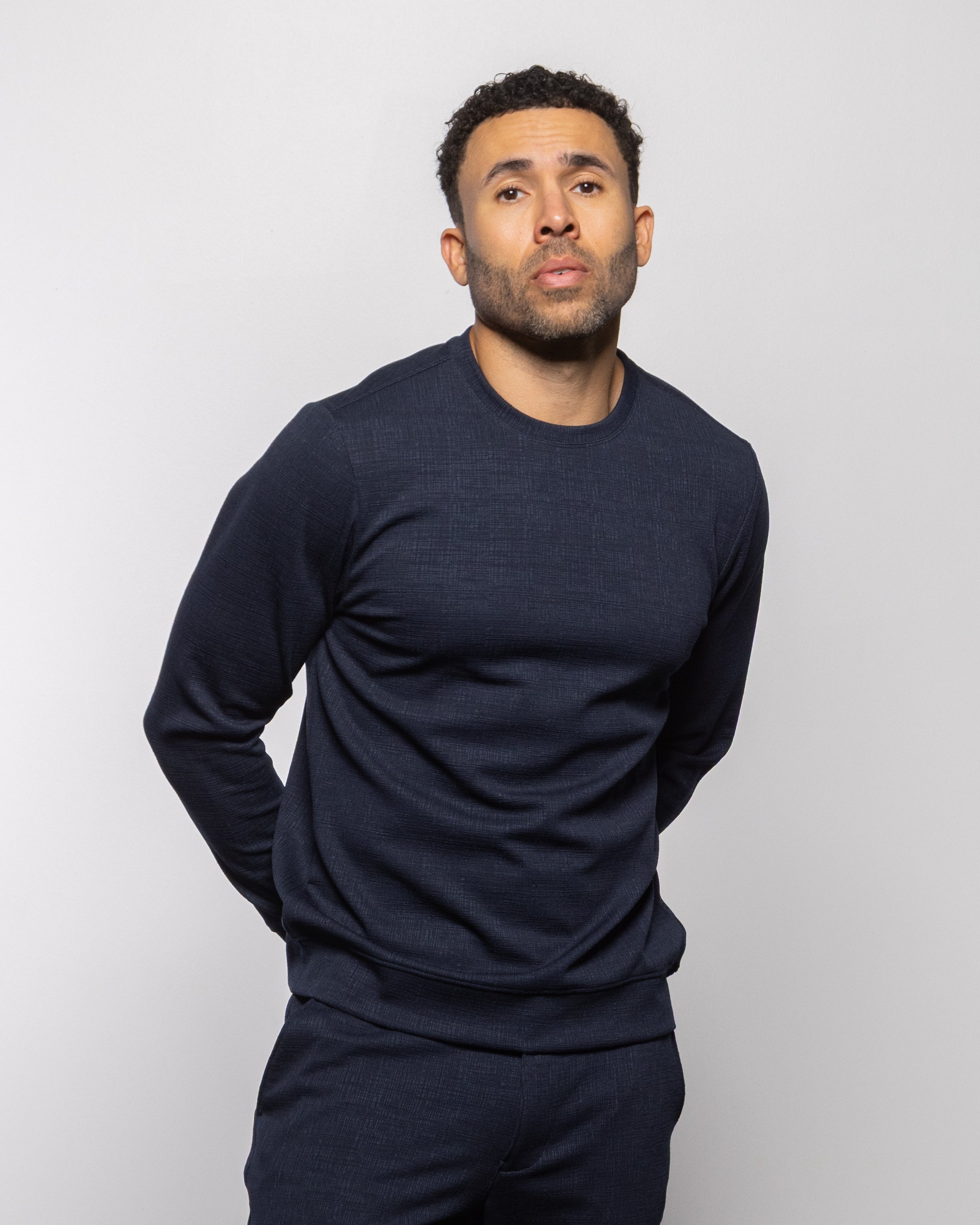 Milan Long Sleeve Crew Indigo Night