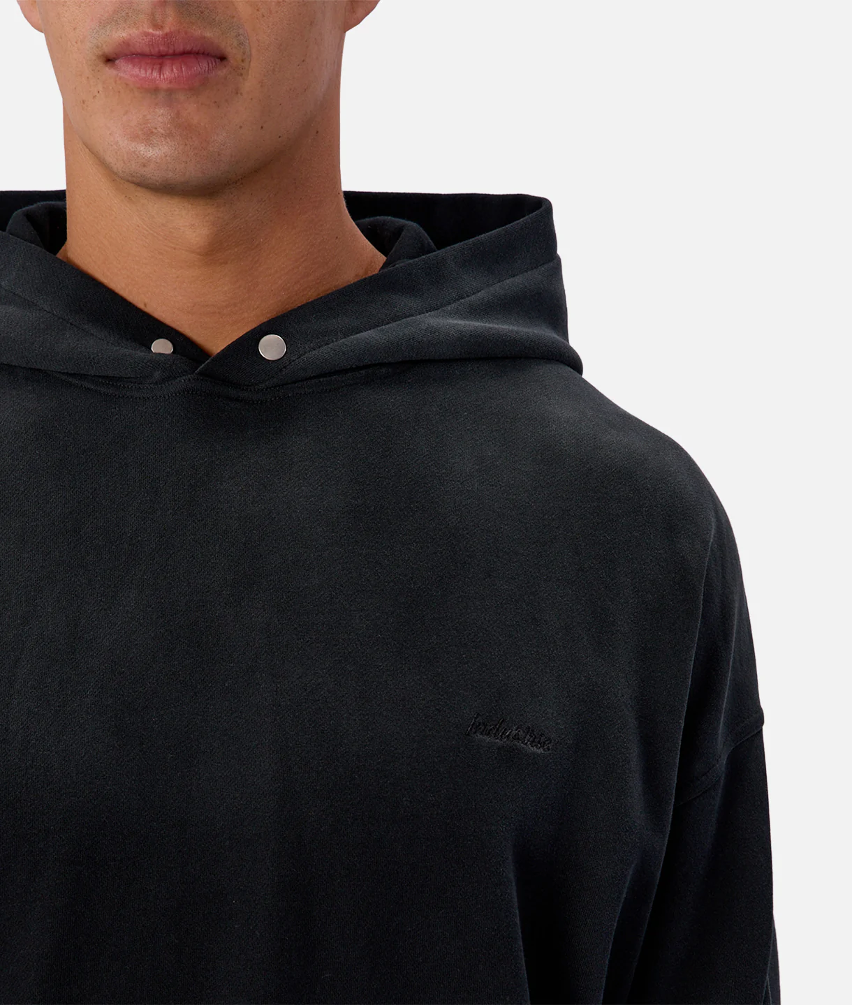 The Sandblast Hoodie Washed Black