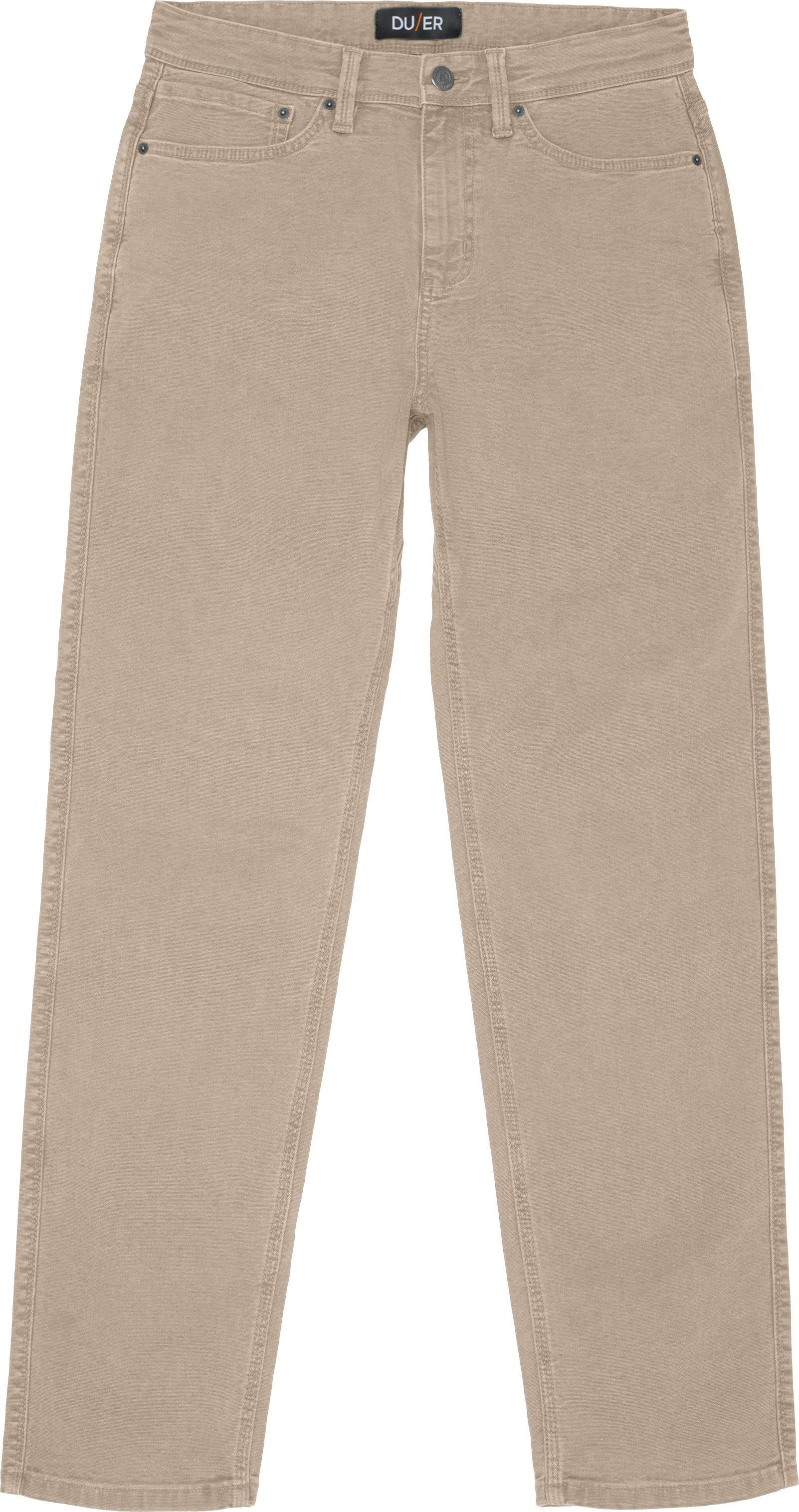 Stretch Canvas Loose Taper Pant Tan