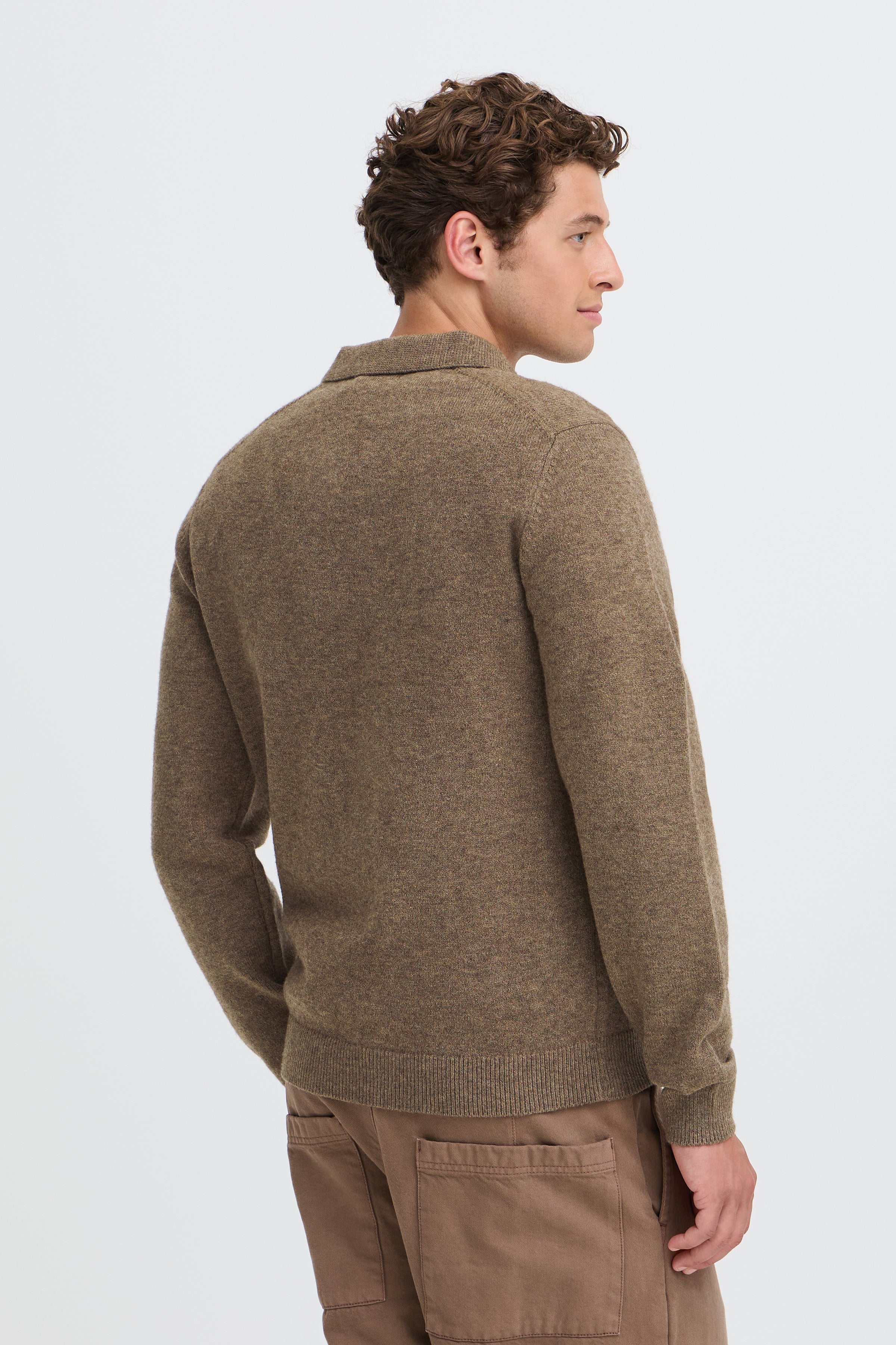 Karl Knit Polo Chocolate Chip
