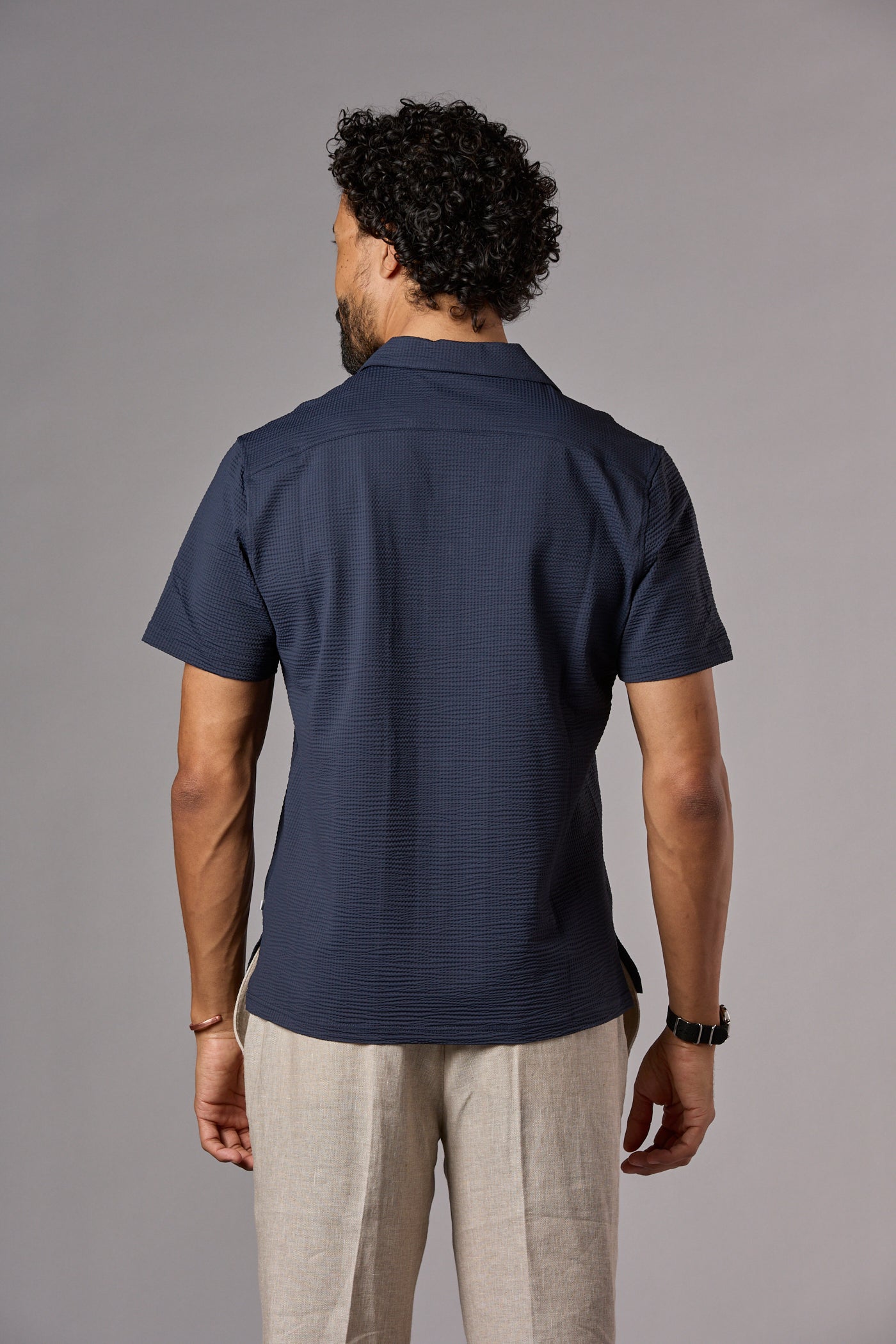 Stefano Trieste Short Sleeve Shirt Navy