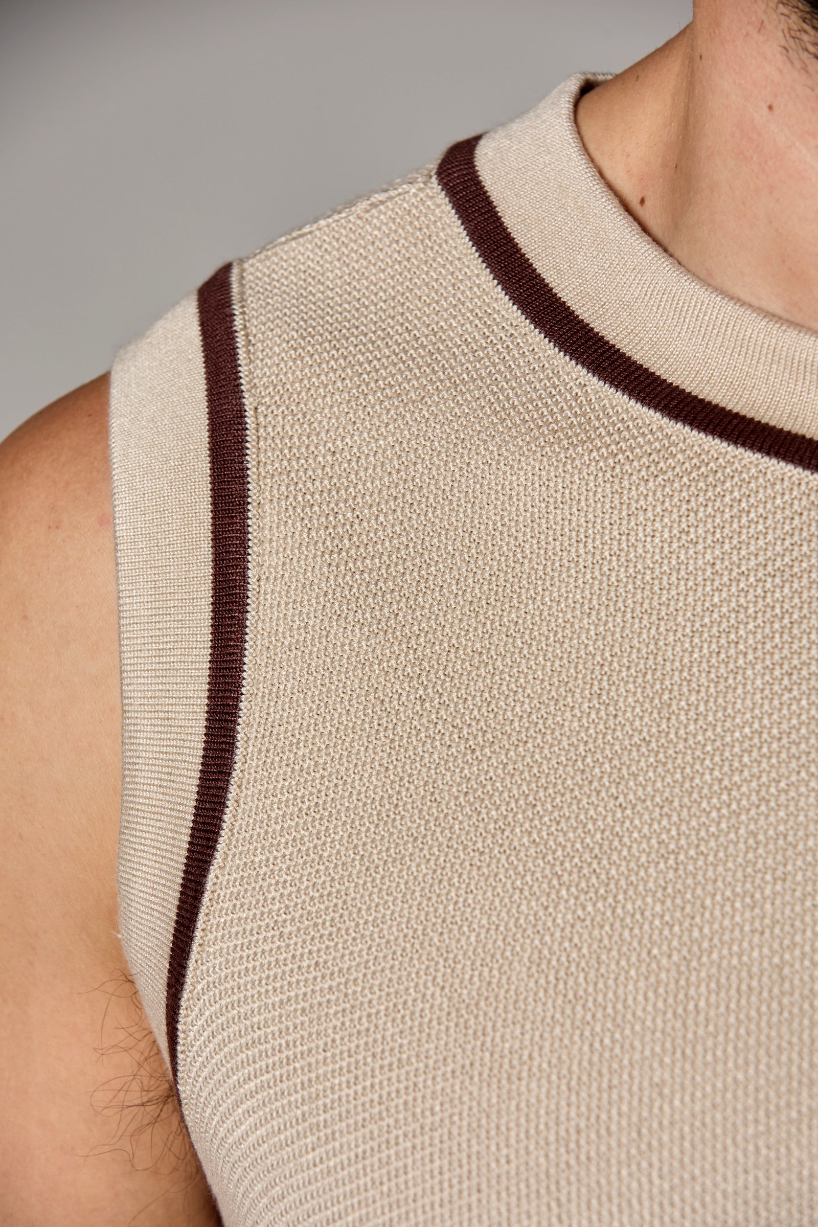 Knit Tank Ivory Combo