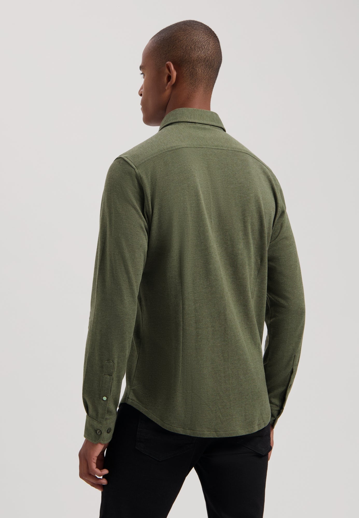 Kirk Woven Shirt in Olive Night