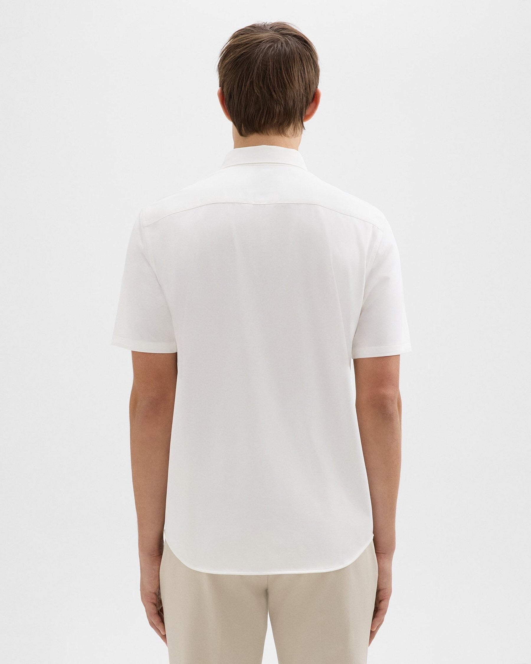 Irving Sylvain Structure Short Sleeve Shirt White